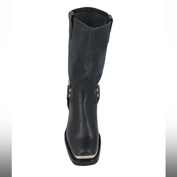 Anine Bing Black Leather Moto Boots size 37, US 7 - Picture 4 of 5